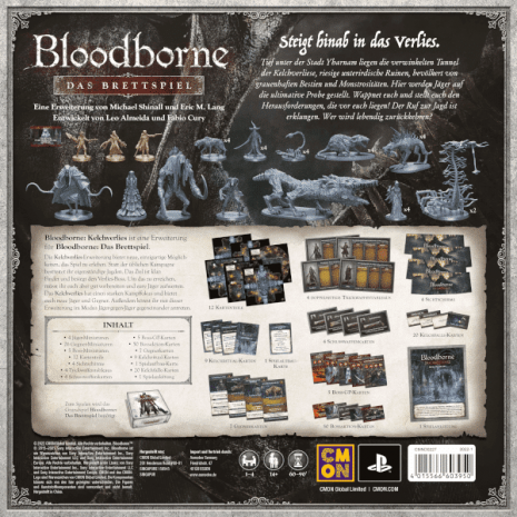 Bloodborne Das Brettspiel Kelchverlies Erweiterung Verpackung Ruckseite Asmodee Spielgetuschel Bloodborne Das Brettspiel Kelchverlies Erweiterung Verpackung Rückseite Asmodee Spielgetuschel