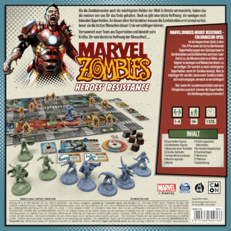 Marvel Zombies Heroes Resistance Brettspiel Verpackung Ruckseite Asmodee Spielgetuschel Marvel Zombies Heroes Resistance Brettspiel Verpackung Rückseite Asmodee Spielgetuschel