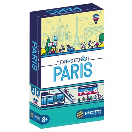 Next Station Paris Brettspiel Verpackung Vorderseite Pegasus Spielgetuschel.png