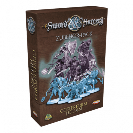 Sword and Sorcery Brettspiel Geisterform Helden Erweiterung Verpackung Vorderseite Asmodee Spielgetuschel.png