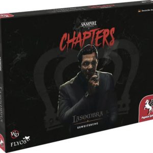 Vampire Die Maskerade CHAPTERS Lasombra Erweiterung Brettspiel Verpackung Vorderseite Pegasus Spielgetuschel