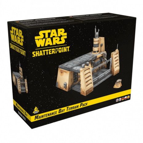 Star Wars Shatterpoint Tabletop Maintenance Bay Terrain Pack Verpackung Vorderseite Asmodee Spielgetuschel.png