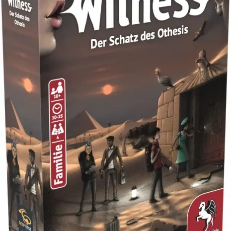 Witness Der Schatz des Othesis Detektivspiel Verpackung Vorderseite Pegasus Spielgetuschel.webp