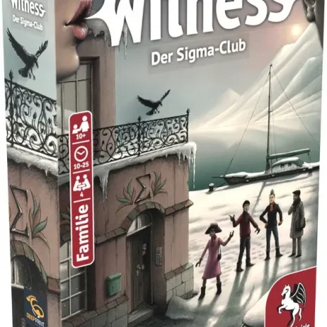 Witness Der Sigma-Club Detektivspiel Verpackung Vorderseite Pegasus Spielgetuschel.webp