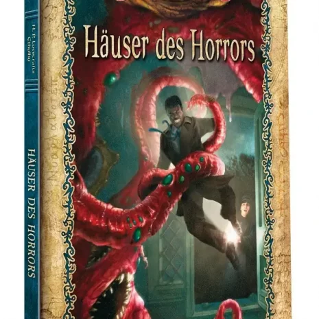 Cthulhu Rollenspiel Häuser des Horrors (Hardcover) Vorderseite Pegasus Spielgetuschel.webp