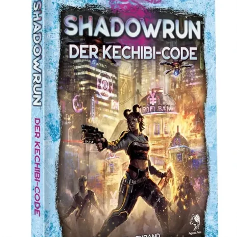 Shadowrun Rollenspiel Der ?Kechibi-Code (Hardcover) Vorderseite Pegasus Spielgetuschel.webp