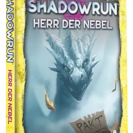 Shadowrun Rollenspiel Herr der Nebel (Hardcover) Vorderseite Pegasus Spielgetuschel.webp
