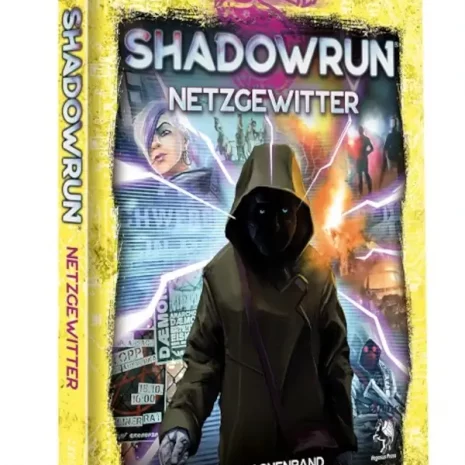 Shadowrun Rollenspiel Netzgewitter (Hardcover) Vorderseite Pegasus Spielgetuschel.webp