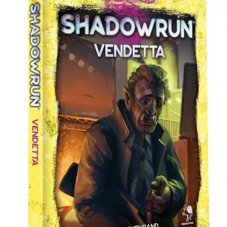 Shadowrun Rollenspiel Vendetta (Hardcover) Vorderseite Spielgetuschel.webp