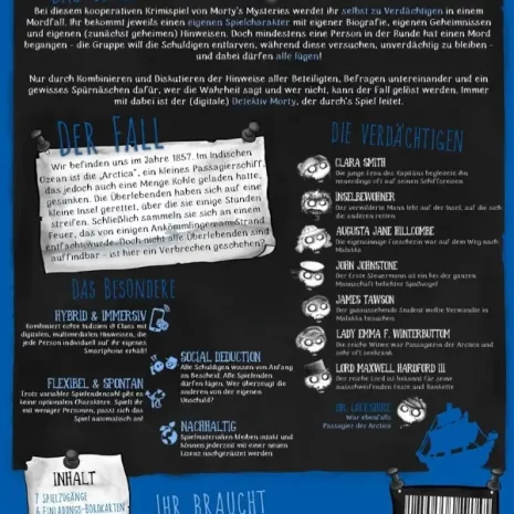 Der Tod des Schiffsbruchigen Krimispiel Verpackung Ruckseite Mortys Mysteries Spielgetuschel-webp Der Tod des Schiffsbrüchigen Krimispiel Verpackung Rückseite Mortys Mysteries Spielgetuschel.webp