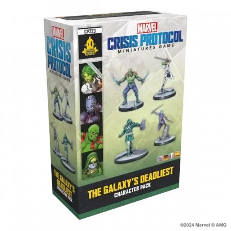 Marvel Crisis Protocol Tabletop The Galaxy’s Deadliest Character Pack Verpackung Vorderseite Asmodee Spielgetuschel.webp
