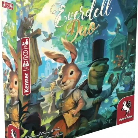 Everdell Duo – Vorderseite der Spielverpackung mit Cover-Illustration