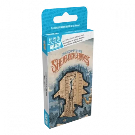 Unlock! Im Kopf von Sherlock Holmes – Vorderseite der Verpackung mit Cover-Illustration