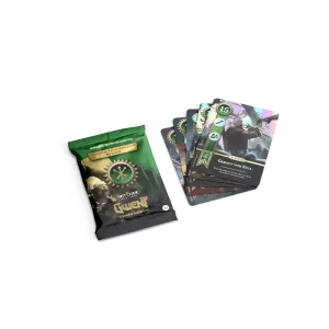 Gwent Balladenkarten Helden: Scoia'tael – Verpackung mit Foil-Karten im Scoia'tael-Stil