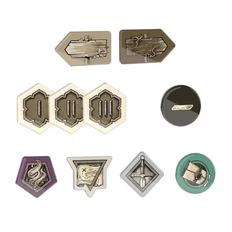 witcher-pfad-acryltokens-spielmaterial-webp Inhalt des Sets: Acrylmarker für The Witcher: Pfad des Schicksals in Nahaufnahme