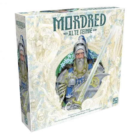  Mordred – Alte Feinde Erweiterung: Spielbox mit düsterem Artus-Motiv