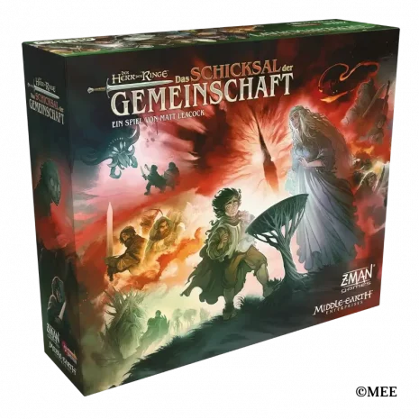 Vorderseite der Spielschachtel von Der Herr der Ringe: Das Schicksal der Gemeinschaft