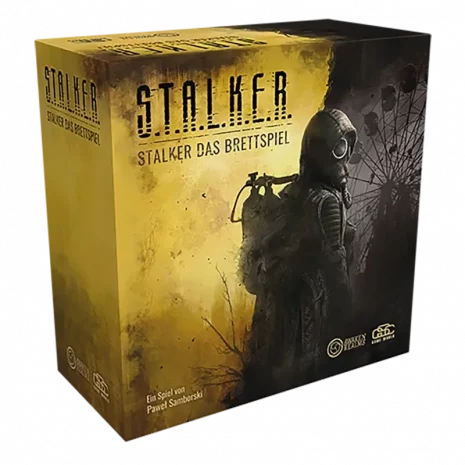 Vorderseite der Spielschachtel von STALKER: Das Brettspiel