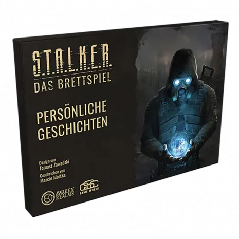 Vorderseite der Spielschachtel von STALKER – Persönliche Geschichten Erweiterung