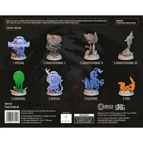 stalker-anomalies-modell-verpackung-rueckseite-webp Rückseite der Spielschachtel von STALKER: Anomalies Model Pack mit Miniatur-Übersicht