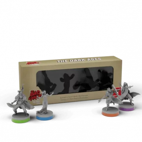 Vorderseite der Spielbox von Teburu: Bad Karmas – Dark Ages Heroes Erweiterung