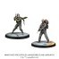 Miniaturen der Charaktere Jyn Erso, Chirrut Îmwe, Baze Malbus und Bodhi Rook