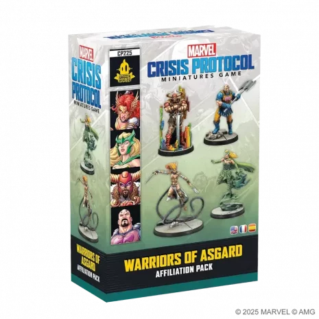 Vorderseite der Box Marvel: Crisis Protocol – Warriors of Asgard Affiliation Pack