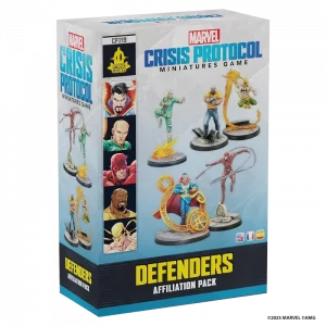 Vorderseite der Box „Marvel: Crisis Protocol – Defenders Affiliation Pack“