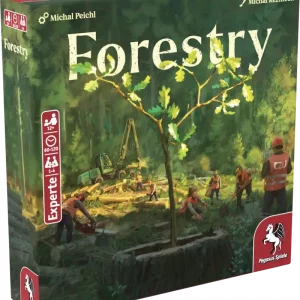 Vorderseite der Forestry Box – Strategiespiel mit Waldwirtschaft