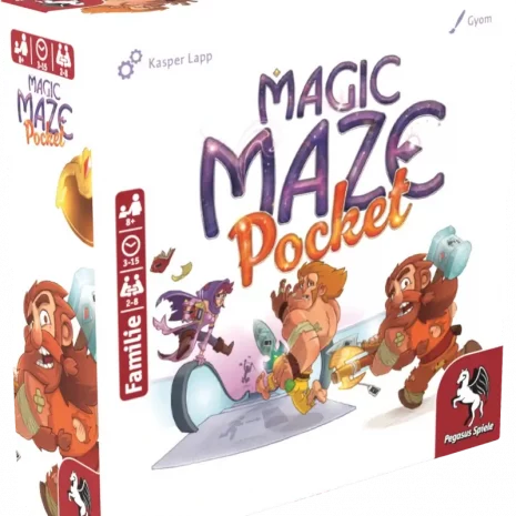 Vorderseite der Box Magic Maze Pocket – kompakte Version