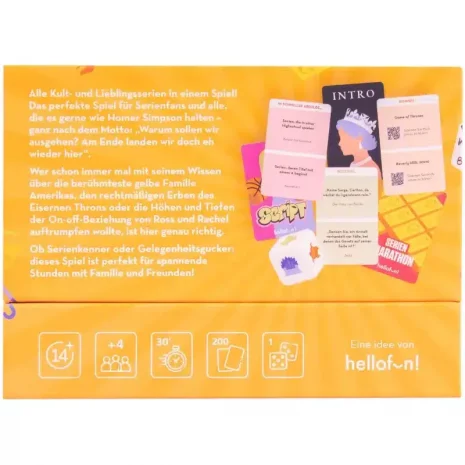 how-i-met-your-series-verpackung-rueckseite-webp Rückseite mit Übersicht der enthaltenen Serien und Fragenkarten