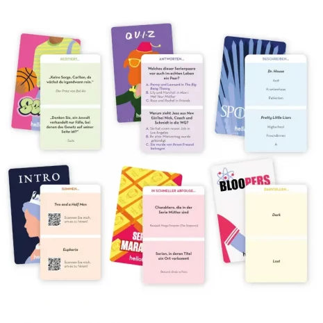 how-i-met-your-series-inhalt-webp Komponenten: Fragenkarten und Würfel aus How I Met Your Series