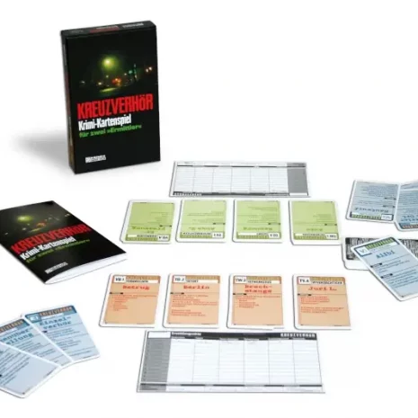 kreuzverhoer-inhalt-webp Spielinhalt von Kreuzverhör (Karten & Material) für das Ermittlungsduell.