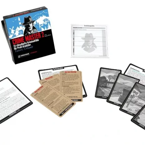crime-master-2-inhalt-webp Inhalt von Crime Master 2: Fallkarten, Ermittlungsblock & Tatortskizzen
