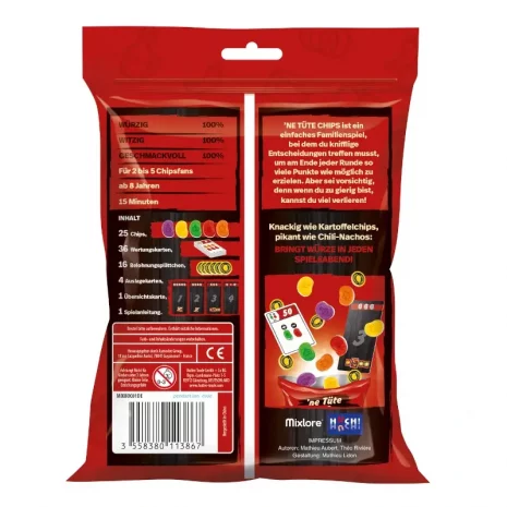 ne-tuete-chips-verpackung-rueckseite-webp Rückseite mit Spielzeit, Spielerzahl & Beispielkarten von ’ne Tüte Chips