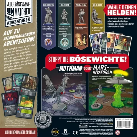 unmatched-adventures-verpackung-rueckseite-webp Rückseite mit Infos zu Helden, Bösewichten & Kooperativmodus
