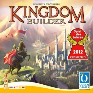 Vorderseite der Box „Kingdom Builder“ – Strategiespiel & Spiel des Jahres 2012
