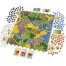 Komponenten von Kingdom Builder: modulare Spielpläne, Karten & Spielfiguren