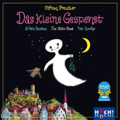 Vorderseite der Box „Das kleine Gespenst“ – Kinderspiel ab 6 Jahren