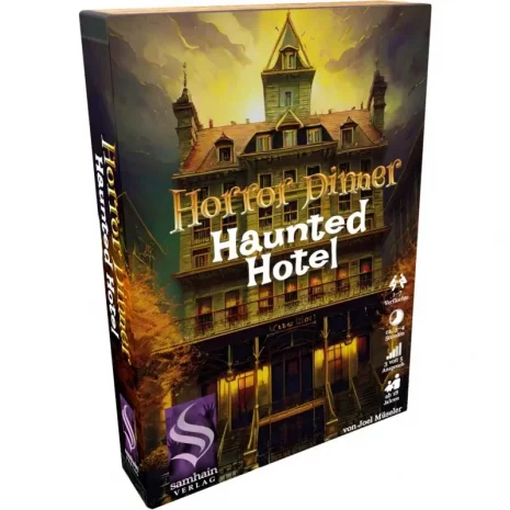 Vorderseite der Box „Horror Dinner: Haunted Hotel“ – Horror Krimi-Dinner