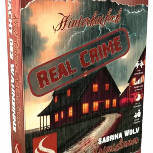 Vorderseite der Box „Real Crime Dinner: Die Nacht des Wahnsinns“