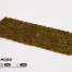 Nahaufnahme der dunkelmoosgrünen 2 mm-Grasbüschel von Gamers Grass auf Miniaturen-Bases und Dioramen