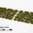 Nahaufnahme der sattgrünen 6 mm-Grasbüschel von Gamers Grass auf Bases und Dioramen mit dichter Vegetation