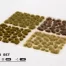 Nahaufnahme der gemischten Grasbüschel aus dem Gamers Grass Marshland Set auf Diorama- und Tabletop-Bases