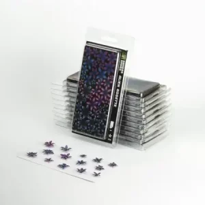 Vorderseite der Packung Gamers Grass Laser Plants Alien Rosette mit farbintensiven gelaserten Pflanzen