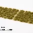 Nahaufnahme der gedämpft grün-beigen Grasbüschel Gamers Grass Dry Green 6 mm Wild auf Dioramen und Bases