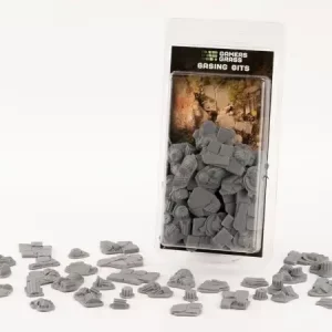 Vorderseite der Packung Gamers Grass Basing Bits Temple mit antiken Säulen- und Bruchsteinteilen
