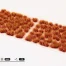 Nahaufnahme der rot-orange-gelben Grasbüschel Gamers Grass Alien Fire 6 mm auf Lava- und Sci-Fi-Dioramen