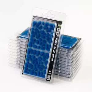 Vorderseite Gamers Grass Alien Blue 6 mm mit leuchtend blauen Tufts aus der Alien-Serie