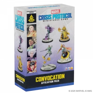 Vorderseite der Box „Convocation Affiliation Pack“ – Marvel: Crisis Protocol (Magie / Charaktere)
